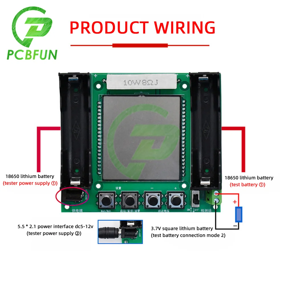 XH-M239 18650 Lithium Battery True Capacity Tester Module MaH/mwH Digital Measurement High Precision Capacity Tester