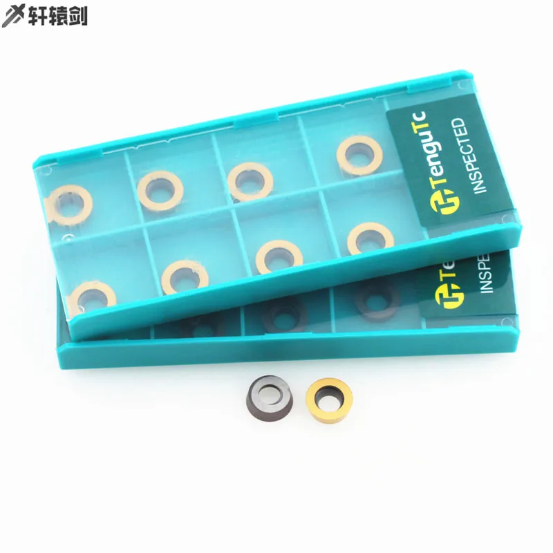 10 Chiếc RPMT1003MO TT TT9030 TT9080 Phay CNC Lưỡi Dao Cắt Carbide Máy Tiện