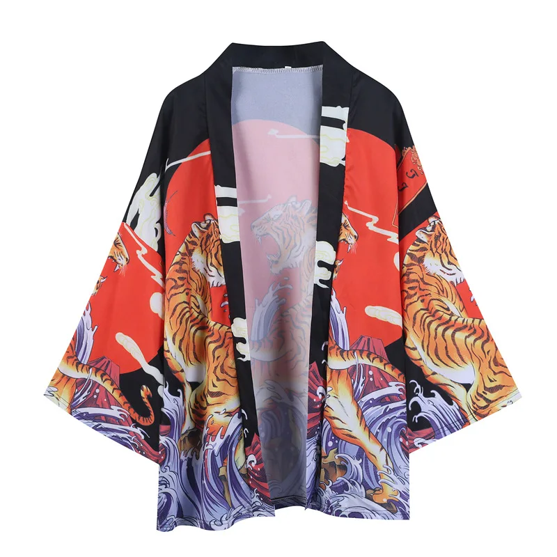 Men Japanese Kimono Cardigan Men Samurai Costume Clothing Kimono Jacket Mens kimono Shirt Streetwear