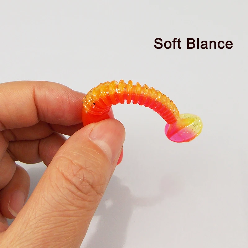 ESFISHING Vibro Worm 100mm – Swimbait de silicona para lubina y trucha - imagen 5