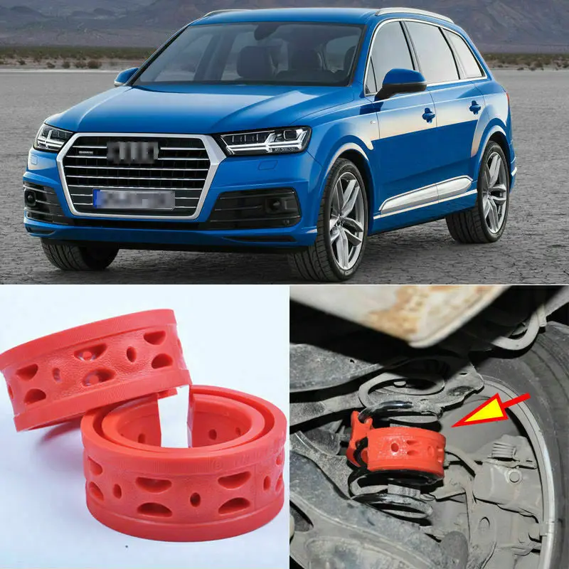 2pcs Rear Air Suspension Shock Bumper Spring Coil Cushion Buffer For Audi Q7