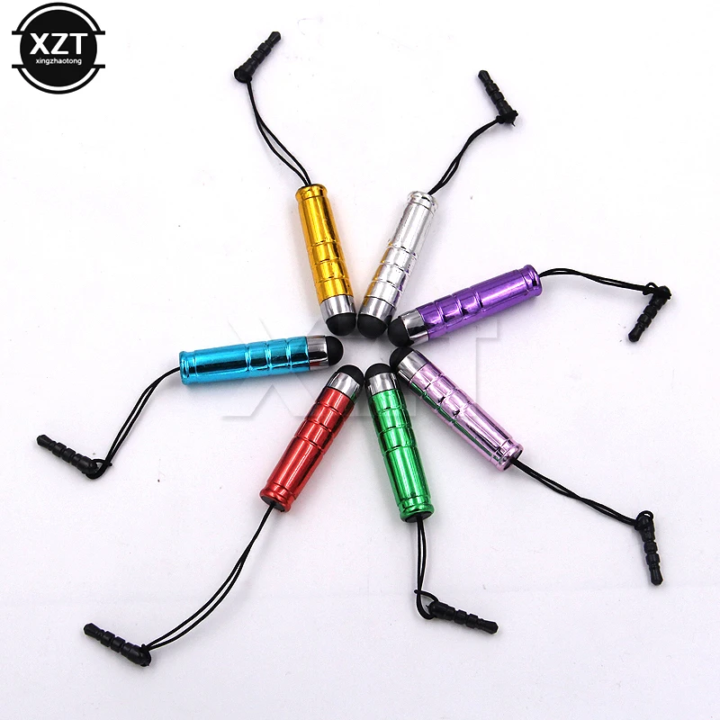 10Pcs Mini Fine Point Stylus Universal Capacitive Screen Touch Pen Stylus for Smart Laptop Tablets Pens with Dust Plugs