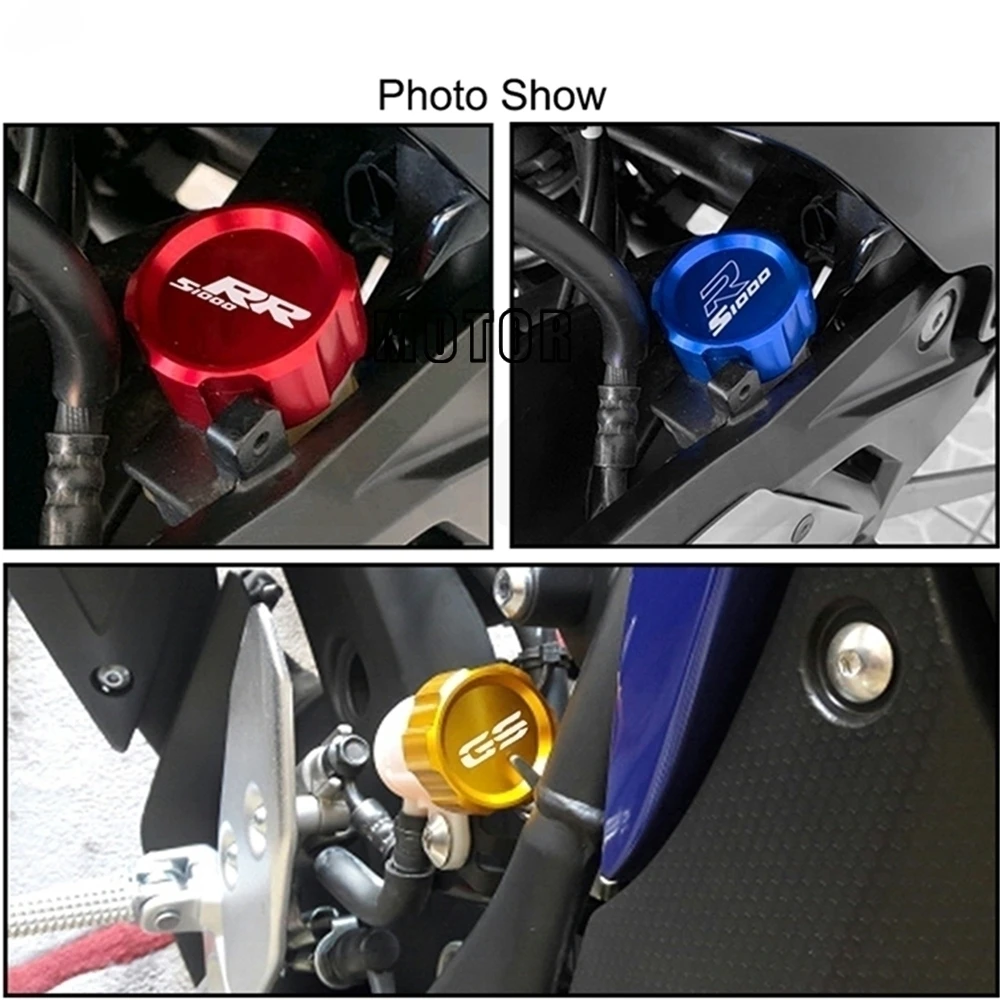 FOR BMW R1150R R RT 1150RS 1150 RT 2001 2002 2003 2004 2005 2006 Motorcycle Rear Fuel Brake Fluid Reservoir Cap Oil Cup Cover