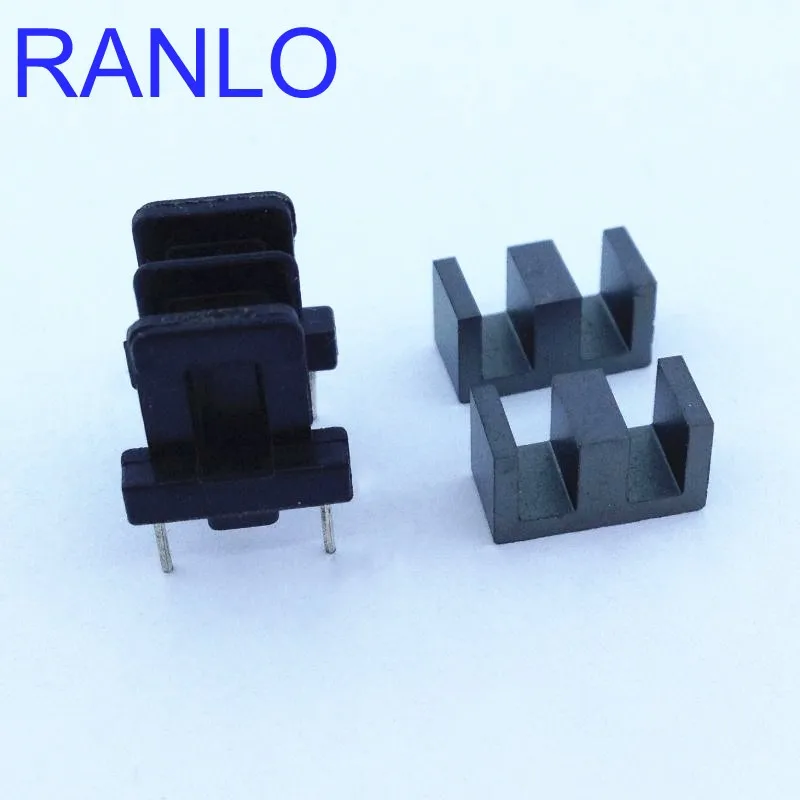 20sets/lot EE10 Transformer Bobbin Magnet Ferrite Core PC40 Horizontal Double Groove