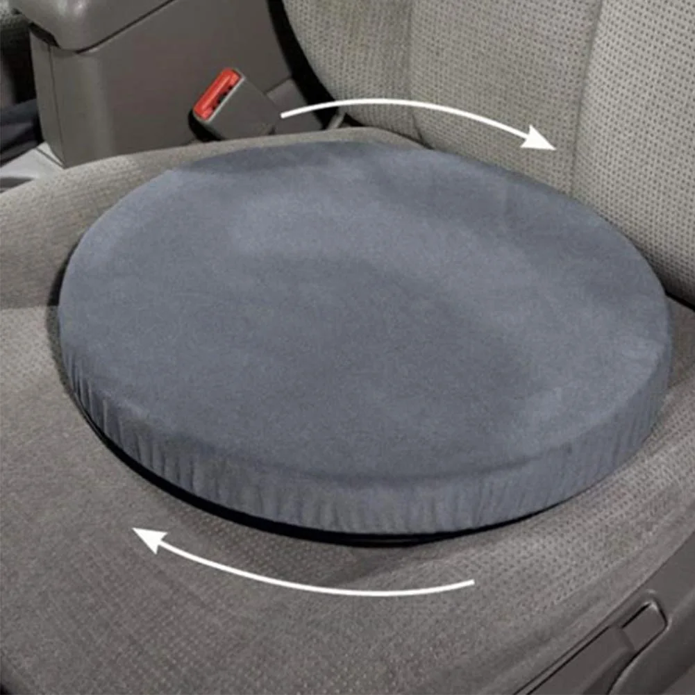 360 Degree Rotation Cushion Anti-skid Car Seat Foam Mobility Aid Chair Seat Revolving Cushion Swivel Car Memory Foam Mat