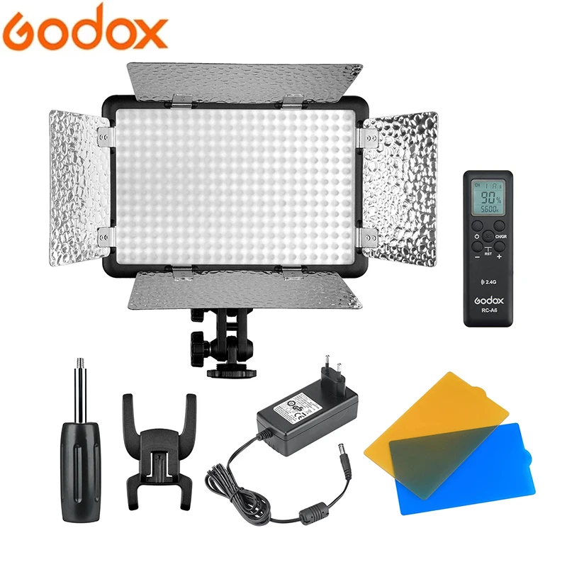 Godox LF308D LF308BI Светодиодный видеосвет со вспышкой и синхронизацией 308, светодиодный светильник для видеосъемки макро-свадебного интервью