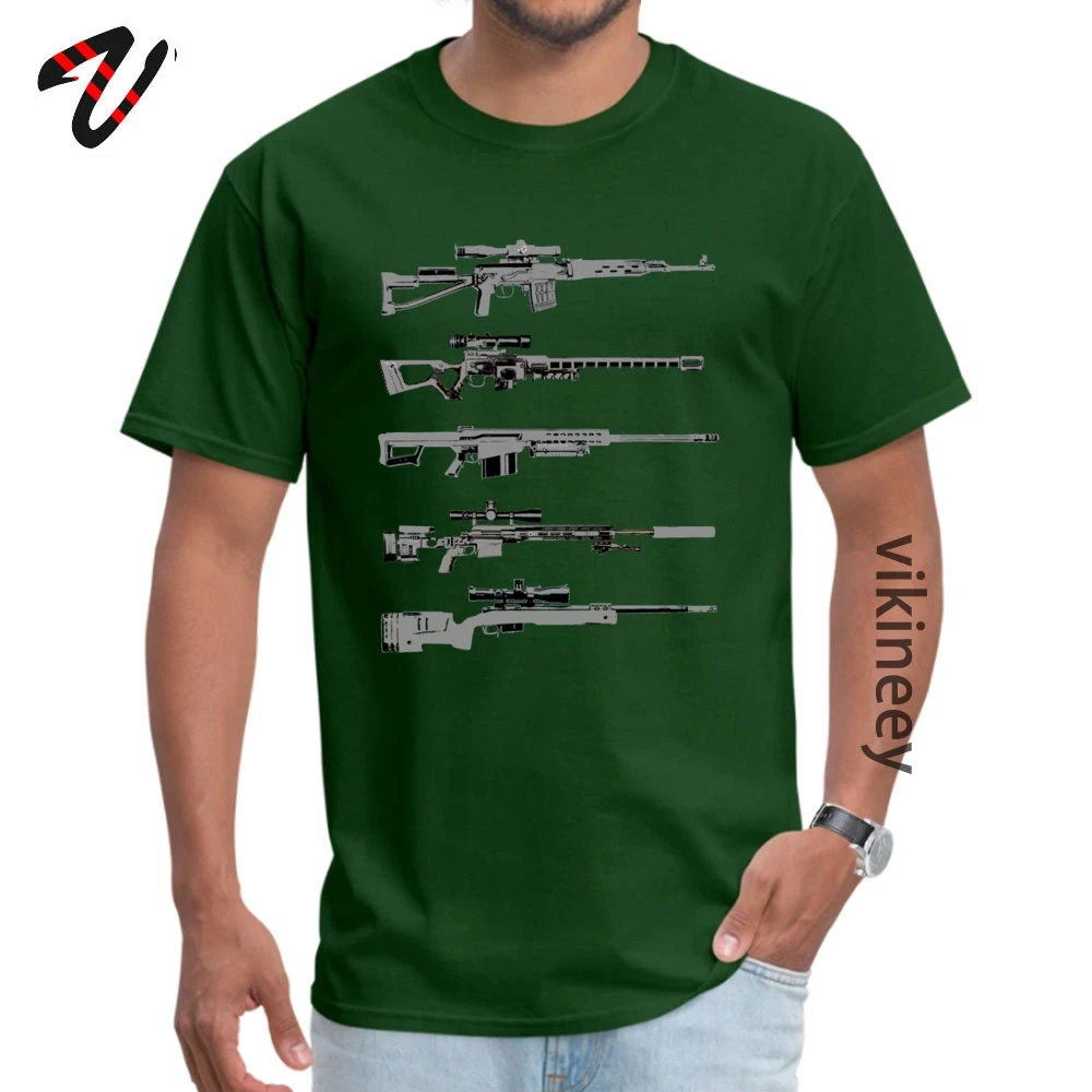 Men Short Sleeve Sniper Rifles Tshirts Justice Tops Shirt Retro Justice O Neck T-shirts Wholesale