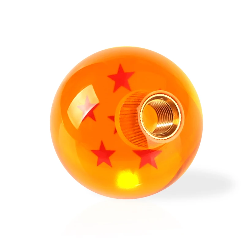 Universal Auto Shift Knob RARE Star BALL Z Orange BALL 54mm Diameter Gear SHIFT KNOB 1-7 STARS