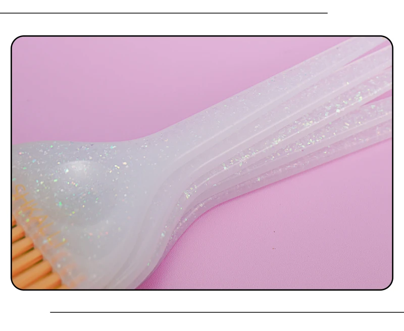 SHKALLI Haarfärbepinsel-Set, glitzernder Haarfärbepinsel, Haarfärbepinsel für Friseursalons, Balayage-Werkzeuge, Highlighting-Pinsel – Detail 4
