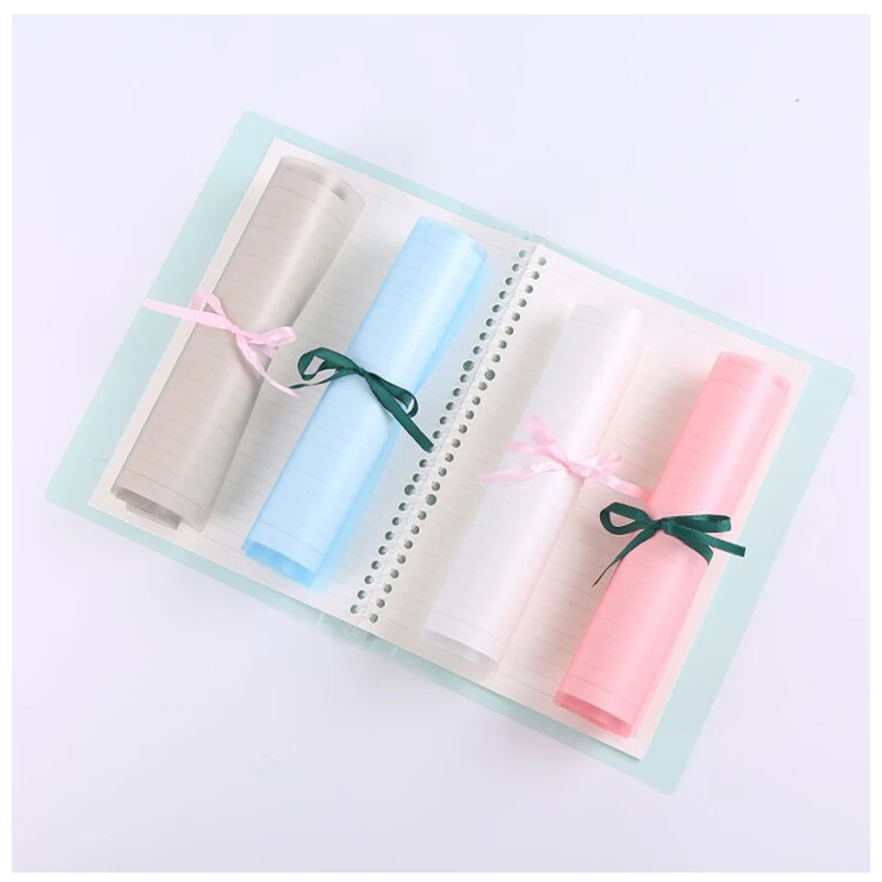 Ultra-thin Translucent Loose-leaf Notebooks Soft Removable Binder Hand Account Notepad School Office Planner Book Diary Notebook