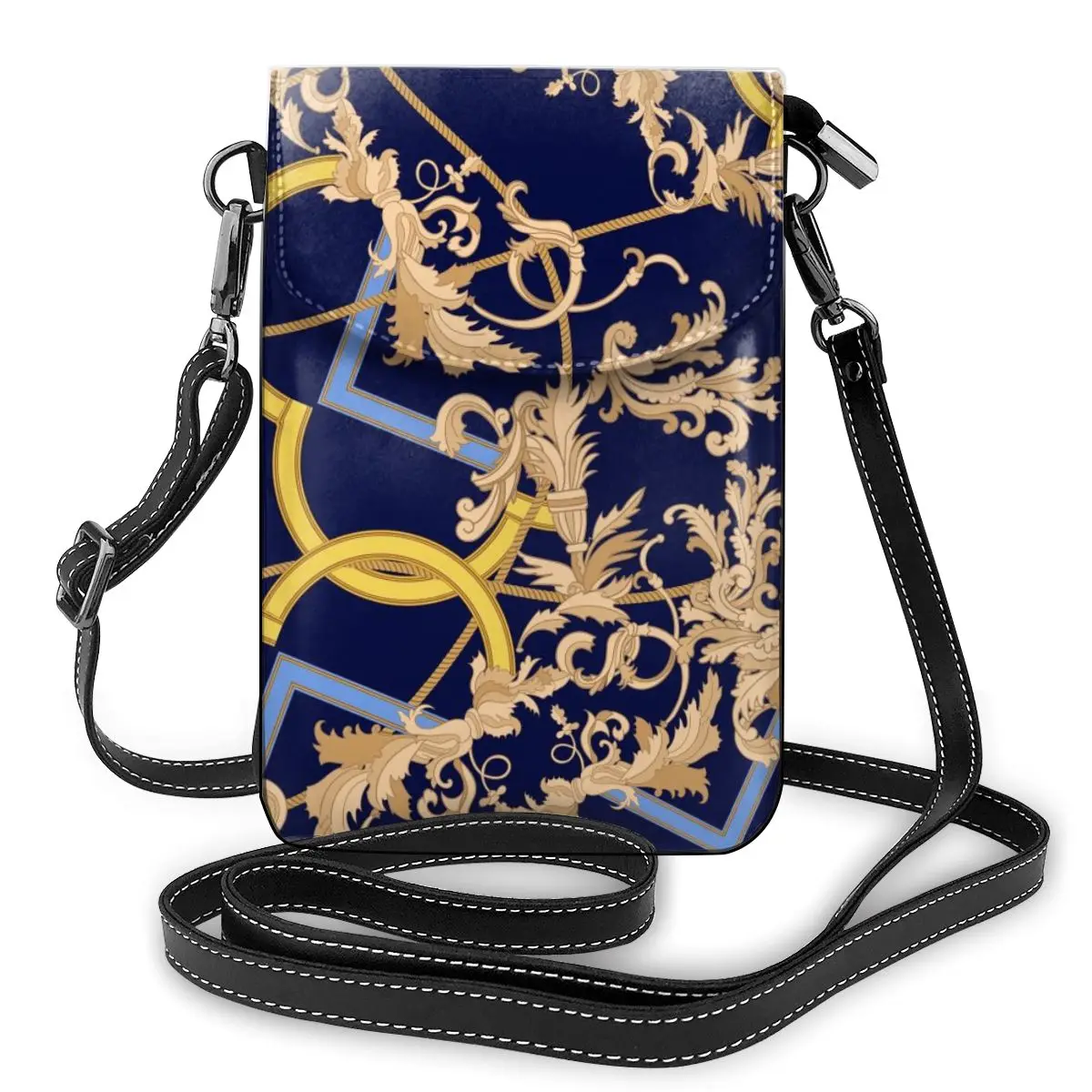 Women Girl Coin Purse Card Holder Mini Cross-Body Cell Phone Shoulder Strap Wallet Clutch Change European Pattern Dropshipping