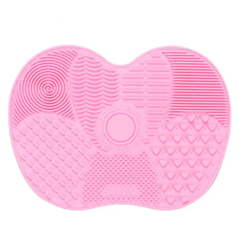 Foundation Makeup Brush Scrubber Board Silicone Makeup Brush Cleaner Pad Make Up Washing Brush Gel Cleaning Mat Hand Tool