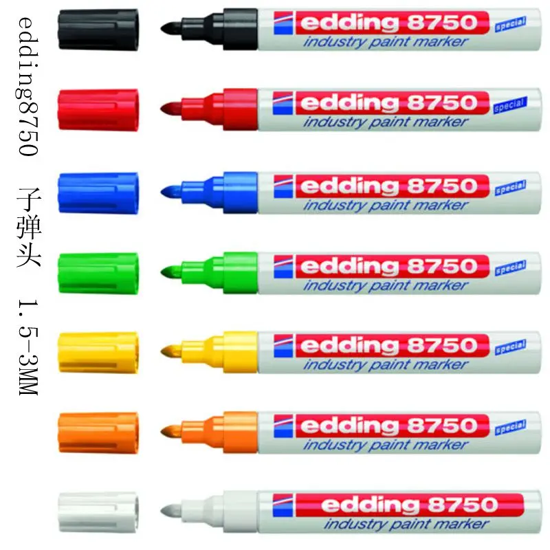 Germany Edding 8750 Anti-oil Temperature Metal Marker Dust Surface Industrial Paint Pen 1PCS