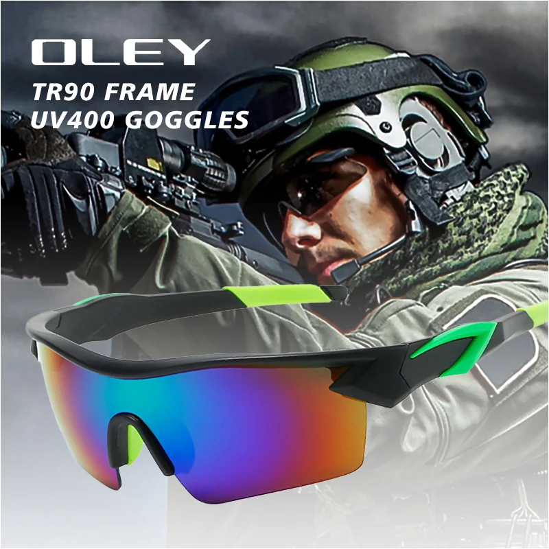 

OLEY Men Sunglasses TR90 Frame Outdoor Tactical Sun glasses Driving Male Brand Design Military Eyewear gafas de sol hombre