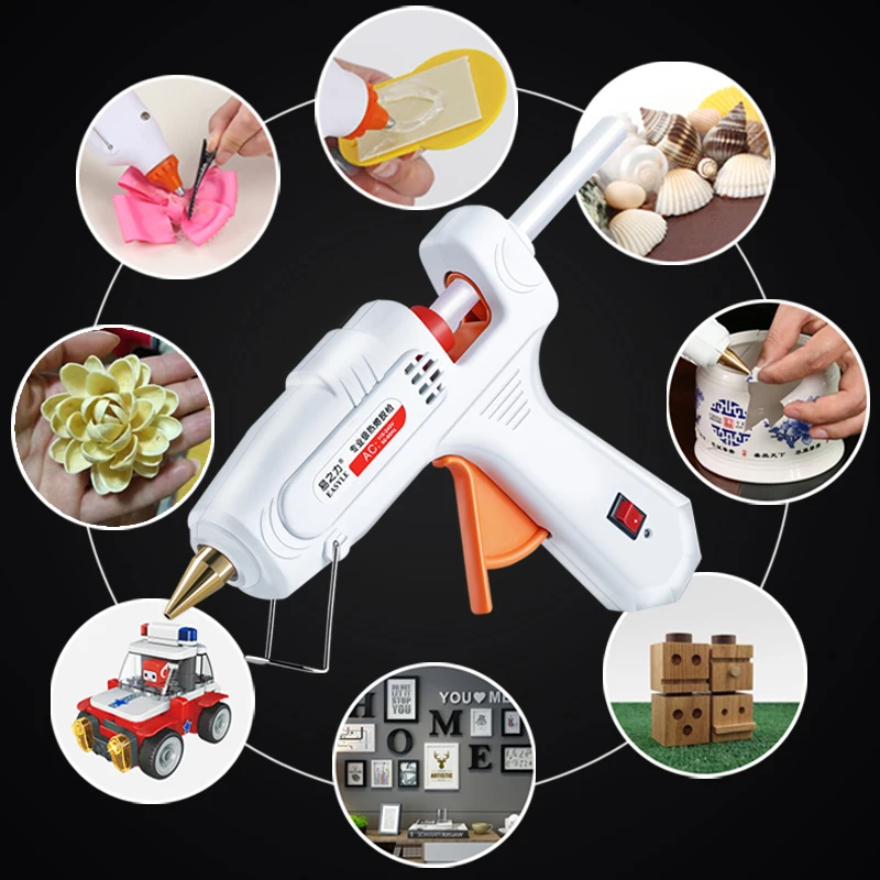 Imagem -03 - Plug Quente Melt Pistola de Cola Vara Industrial Mini Armas Thermo Gluegun Temperatura do Calor Ferramenta 30w ue