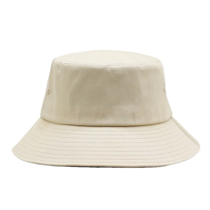 Women Large Size Sun Bucket Hat Big Head Fisherman Black Beige Cotton Panama Cap Plus Size Bucket Hats 54-57cm 57-60cm 60-63cm