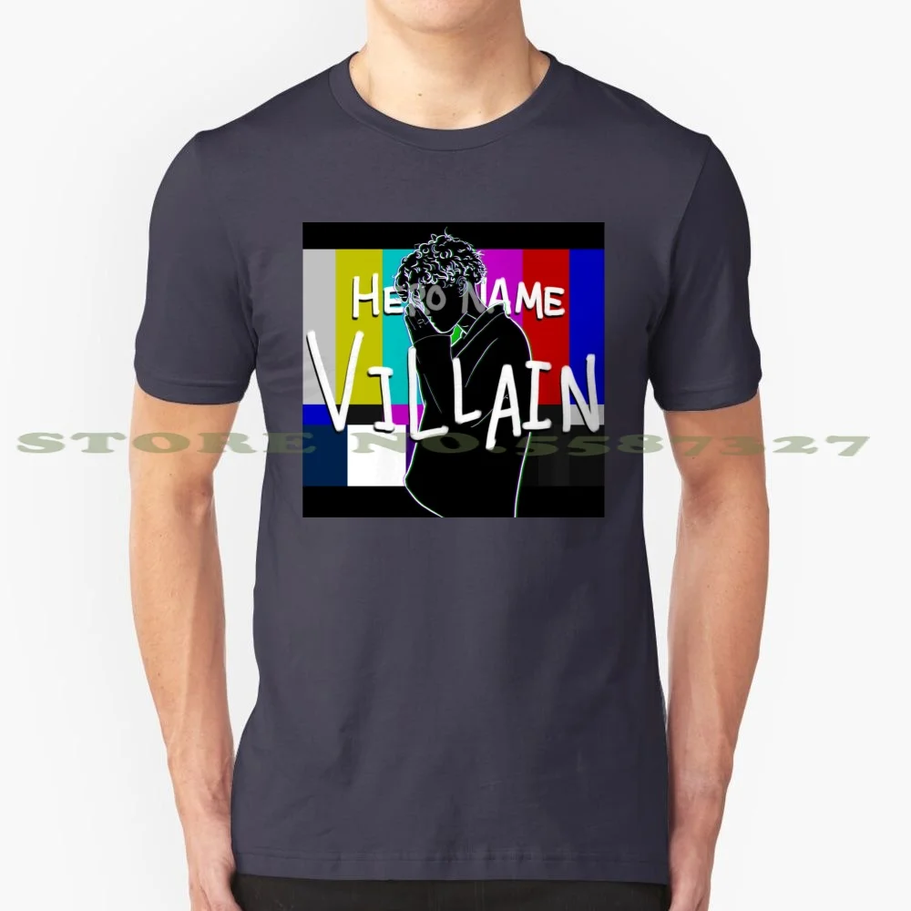 Hero Name Villain - Black Version 100% Cotton T-Shirt Planetarium Manitto Plt Villain Hero Name Villain K Pop