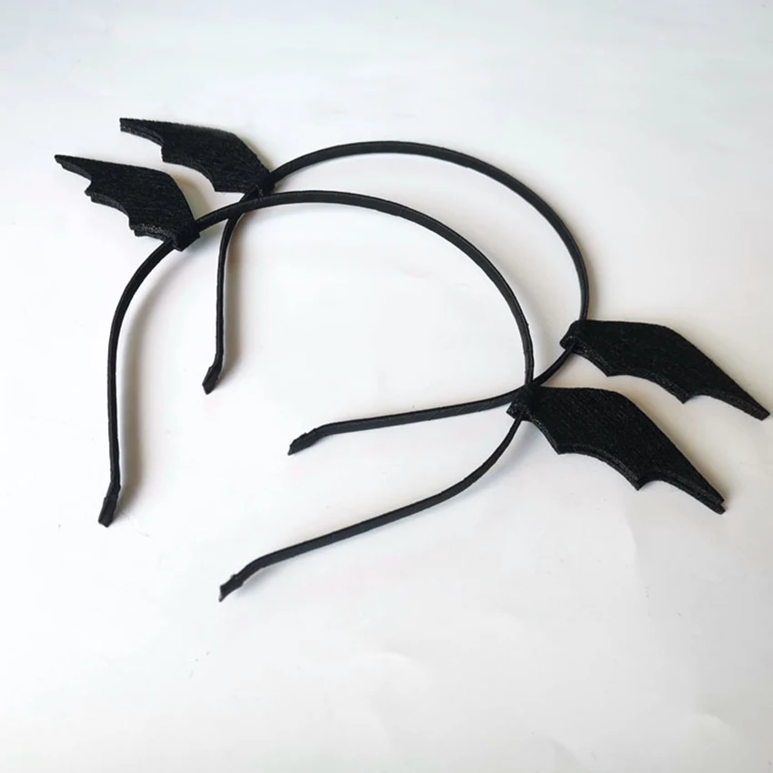 1set tessuto Non tessuto a forma di pipistrello fermagli per capelli pipistrello forcine decorazione di Halloween accessori per capelli per feste creatività fascia per capelli