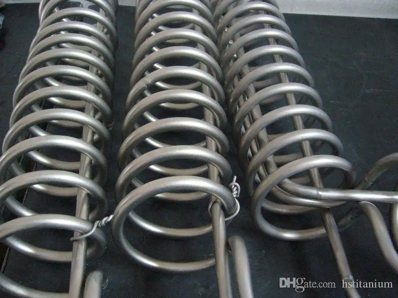 titanium tube for heat exchanger High Quality Low Price ASTM B338 Titanium coil pipe for heat exchanger