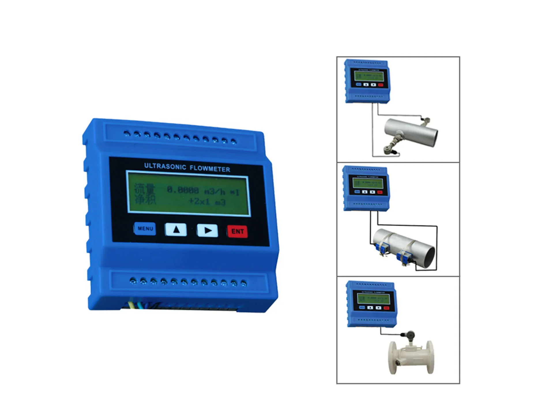 TS-2/TM-1/TL-1 Wall Mounted Type ModBus Protocol Optional SD Card Storage Liquid Flowmeter