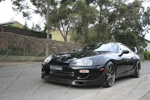 Car Accessories Carbon Fiber CF Front Lip Fit For 1993-1998 Supra MK4 GRD Gracer / RMM / MVP Style Front Bumper Splitter Lip