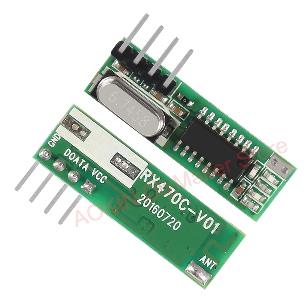 433 Mhz Supereterodina Ricevitore RF e Modulo Trasmettitore 433 Mhz telecomandi Per Arduino uno Senza Fili modulo Kit Fai Da Te