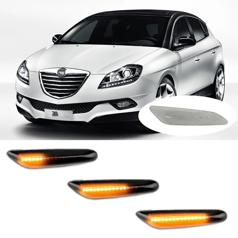 

Fit for LANCIA Delta 844 MKIII 2008 2009 2010 2011 2012 2013 2014 Dynamic LED Indicator Side Marker Signal Light Repeater