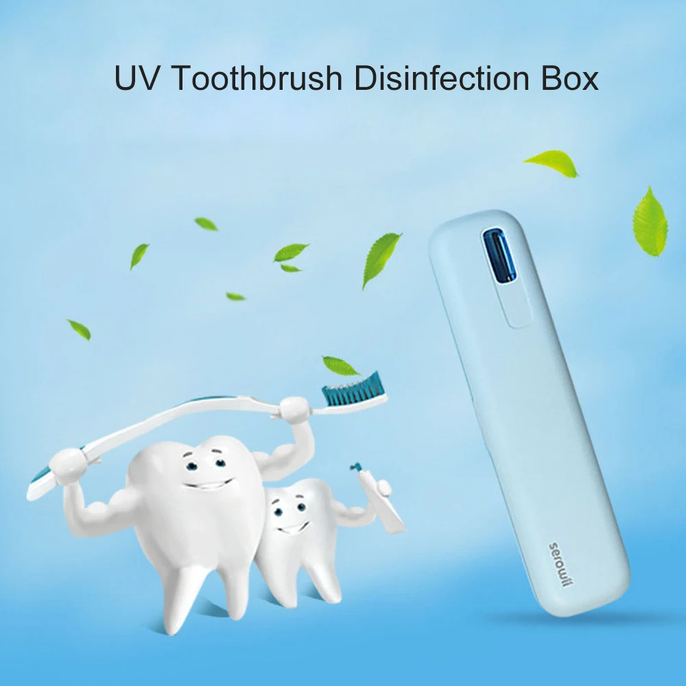 Antibacteria UV Toothbrush Disinfector Rechargeable Sterilizer Toothbrush Travel Storage Box Fast Drying Sterilizer For Brushes