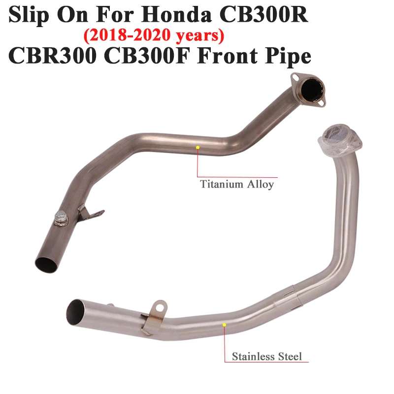 

Motorcycle Exhaust System Slip On Escape For Honda CB300R CBR300 CB300F 2018 - 2020 Front Link Pipe Connect Original Muffler