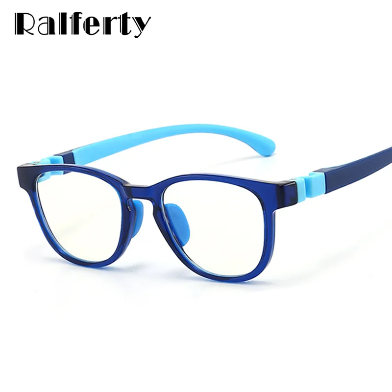 Ralferty-gafas flexibles antideslumbrantes para niños, lentes de ordenador con luz azul, gafas ópticas para Miopía