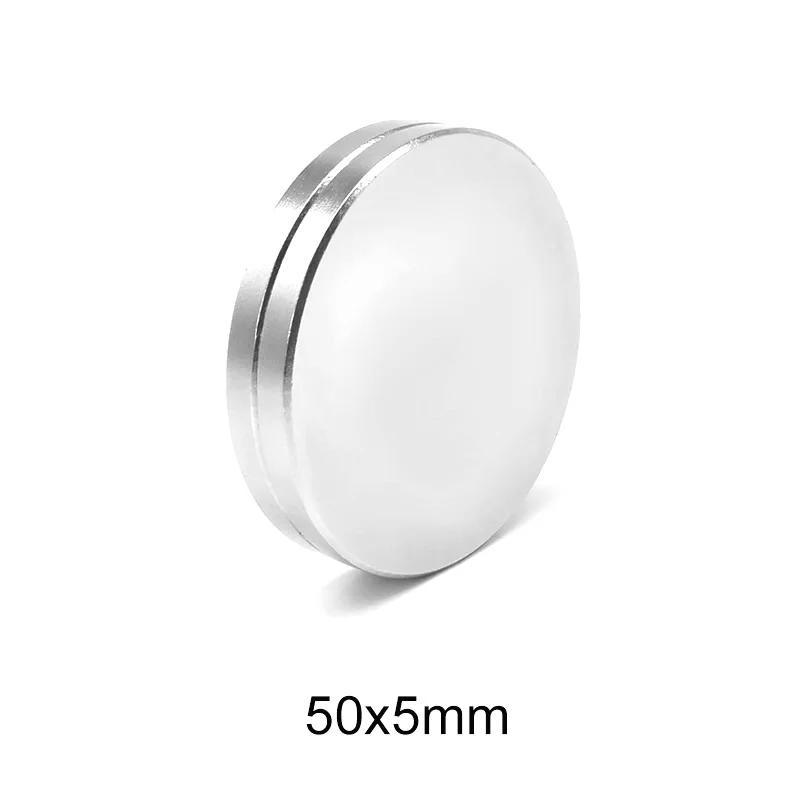 1/2/3/5PCS 50x5 mm Strong Cylinder Rare Earth Magnet 50mmx5mm Round Neodymium Magnets 50x5mm Big N35 Disc Magnet 50*5 mm