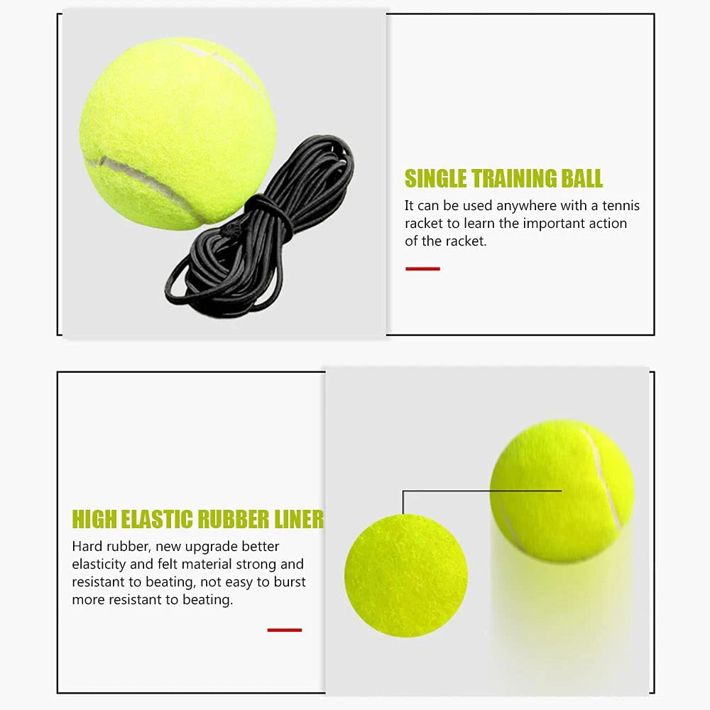 Tennis Training Ball with String, Trainer Balls, Self Practice Tool, Equipment for Exercise