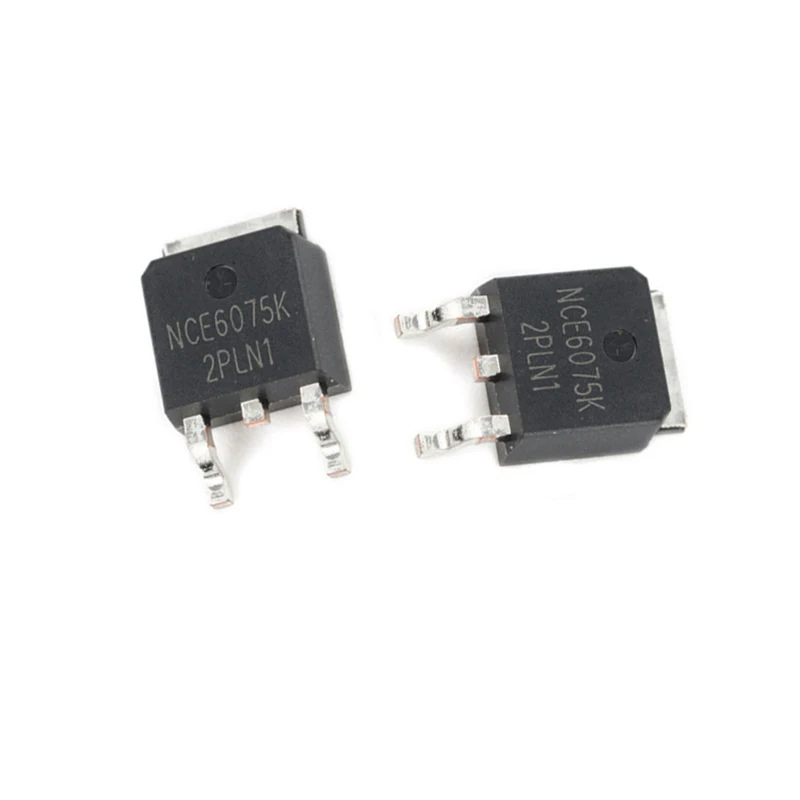 10PCS/LOT NCE6075K NCE6075 6075K 60V 75A TO-252 TO252 MOS FET New and Original IC Chipset MOSFET-N