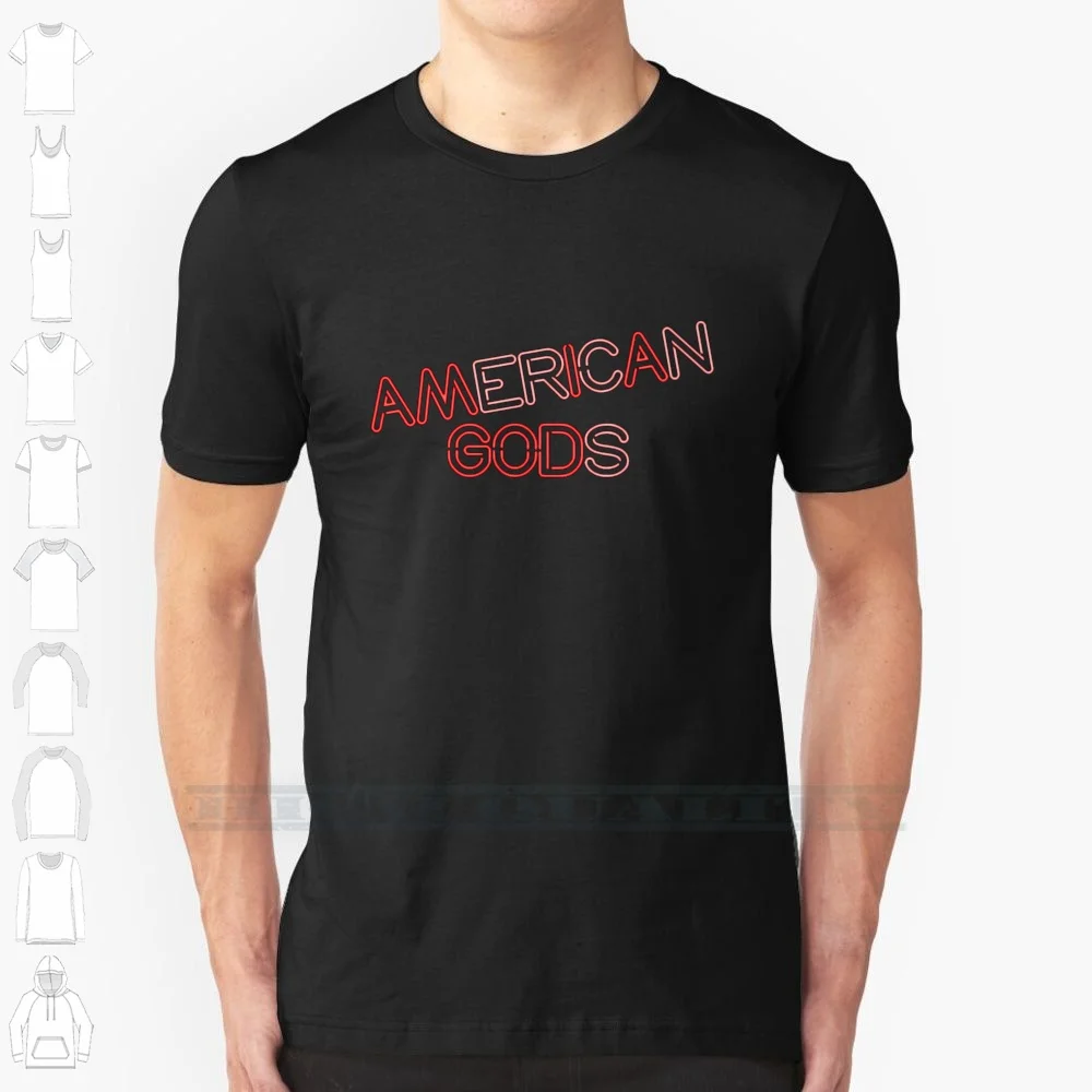 Am I A God 100% Cotton T Shirt American Gods Odin Mr Wednesday Crows Starbright Motel Movie Film Video Tv Series Game Book