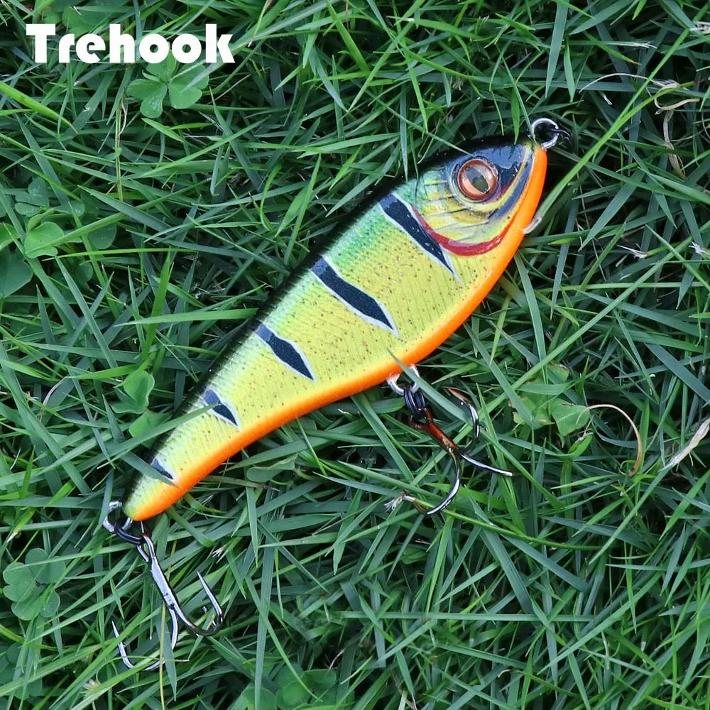 TREHOOK 21g 9cm Jerkbait Rattlin Vib דיג שקיעת Wobblers פייק פתיונות מלאכותיים עבור קרס דיג פיתוי אידיוט פיתיון pesca