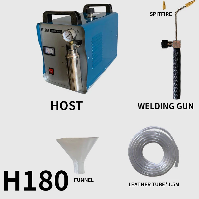 H160/H180 Flame Polishing Machine 220V Welder Machine Plexiglass Acrylic Hydrogen Electrolysis Water Welding Machine