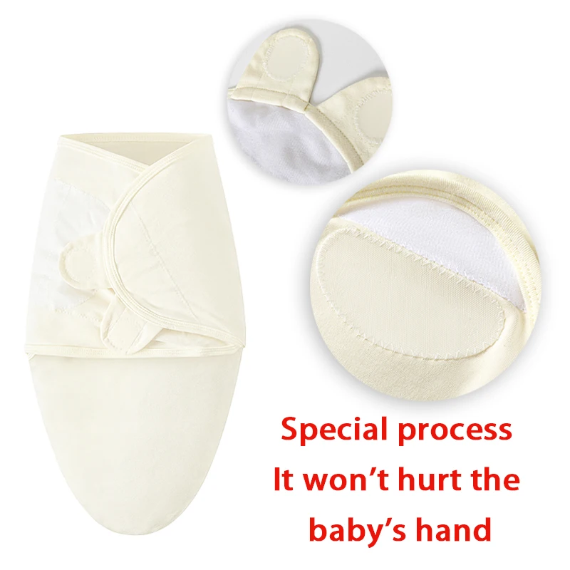 Baby Sleeping Bag Newborn Envelope Cocoon Wrap Swaddle Soft 100% Cotton 0-6 Months Sleep Blanket