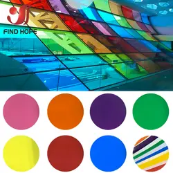 7.8in x 47in Multicolor Solar Tint Glass Dooration Window Film Self Adhesive Transparent Roll DIY For Festival Home Office Decor