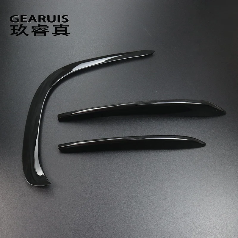 Car Styling For Mercedes Benz GLE Class W167 V167 Front Fog Lamp Grill Grille Front Bumper Air Knife Cover Stickers Accessories