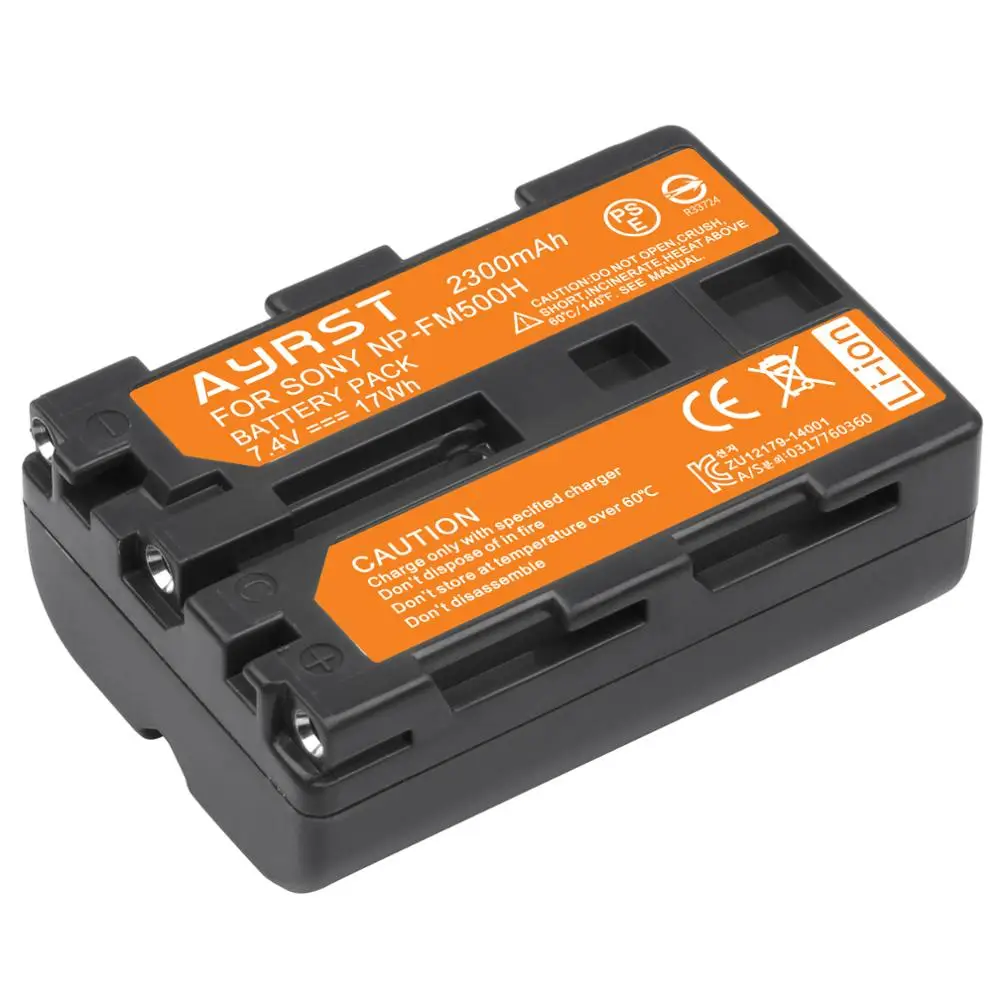 2300mAh NP-FM500H NP FM500H NPFM500H Camera Battery For Sony A57 A58 A65 A77 A99 A550 A560 A580 Battery L50 SLT-A68 ILA77