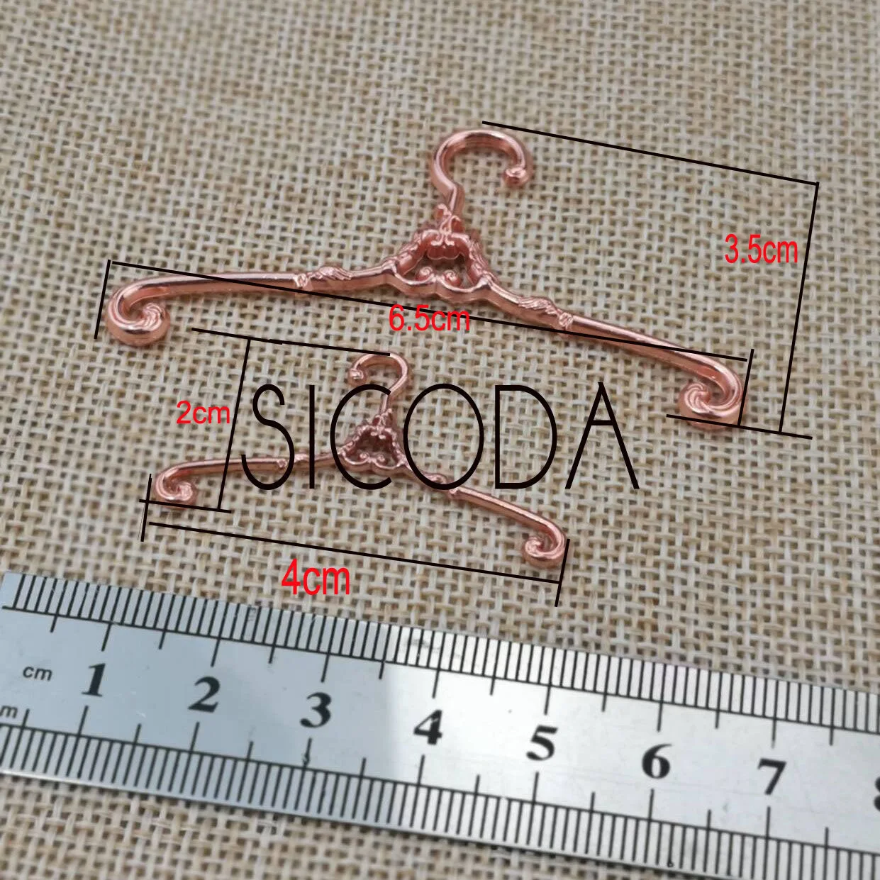 BJD Hanger Doll Accessories Doll Hangers  Doll Barbie 3/4/6/8 Points Ob11 Mini Doll Color Doll Metal Clothes Hanging 20pcs