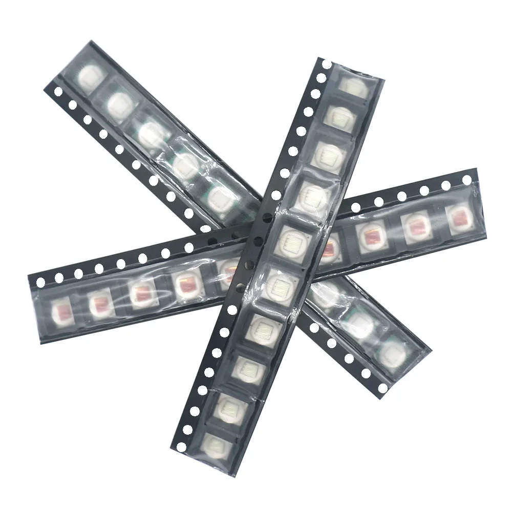 10pcs/pack 1-3W 5W LED diodes LED Chip LED Lamp Bead Flashlight Amber Cold White 6500K Red Green Blue Signal Light