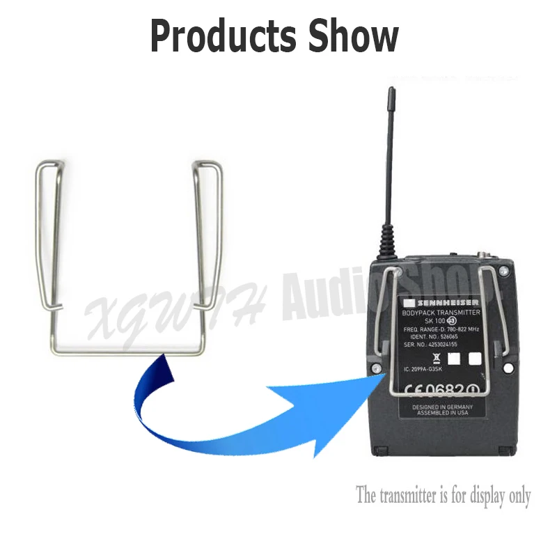 4 Buah Klip Sabuk Pengganti untuk Sennheiser Nirkabel G1 G2 G3 G4 SK EK 100 300 500 Klip Logam Pemancar Sabuk Tubuh