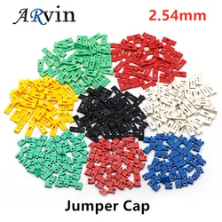 50pcs Jumper Cap 2.54mm Pitch Pin Header Connector Short / Long Type Jumper Plug Cover DIY Repair Parts 6 Color Black White Red