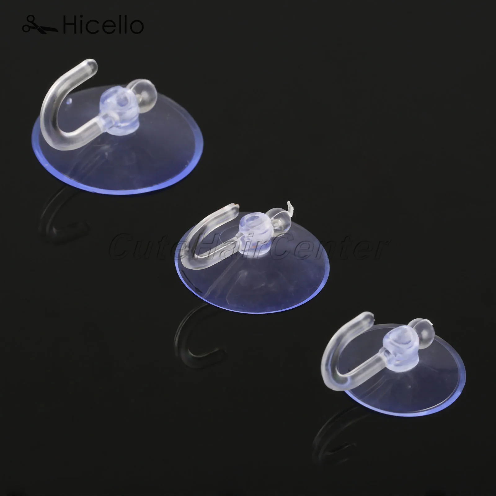 20PCS Suction Hooks 25mm/30mm/35mm PVC Transparent Suckers Strong Hanger Bathroom/Kitchen Sewing Accessories Hicello