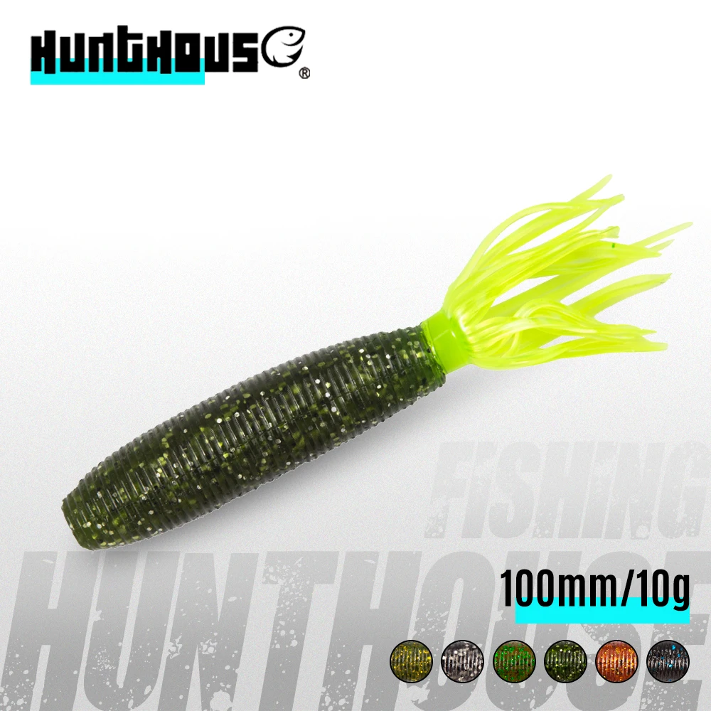 Hunthouse Fat Ika 100mm 10g Easy Shiner Shad bait Soft Fishing Lure Silicone Leurre Souple For Fishing Black Bass Perch Zander