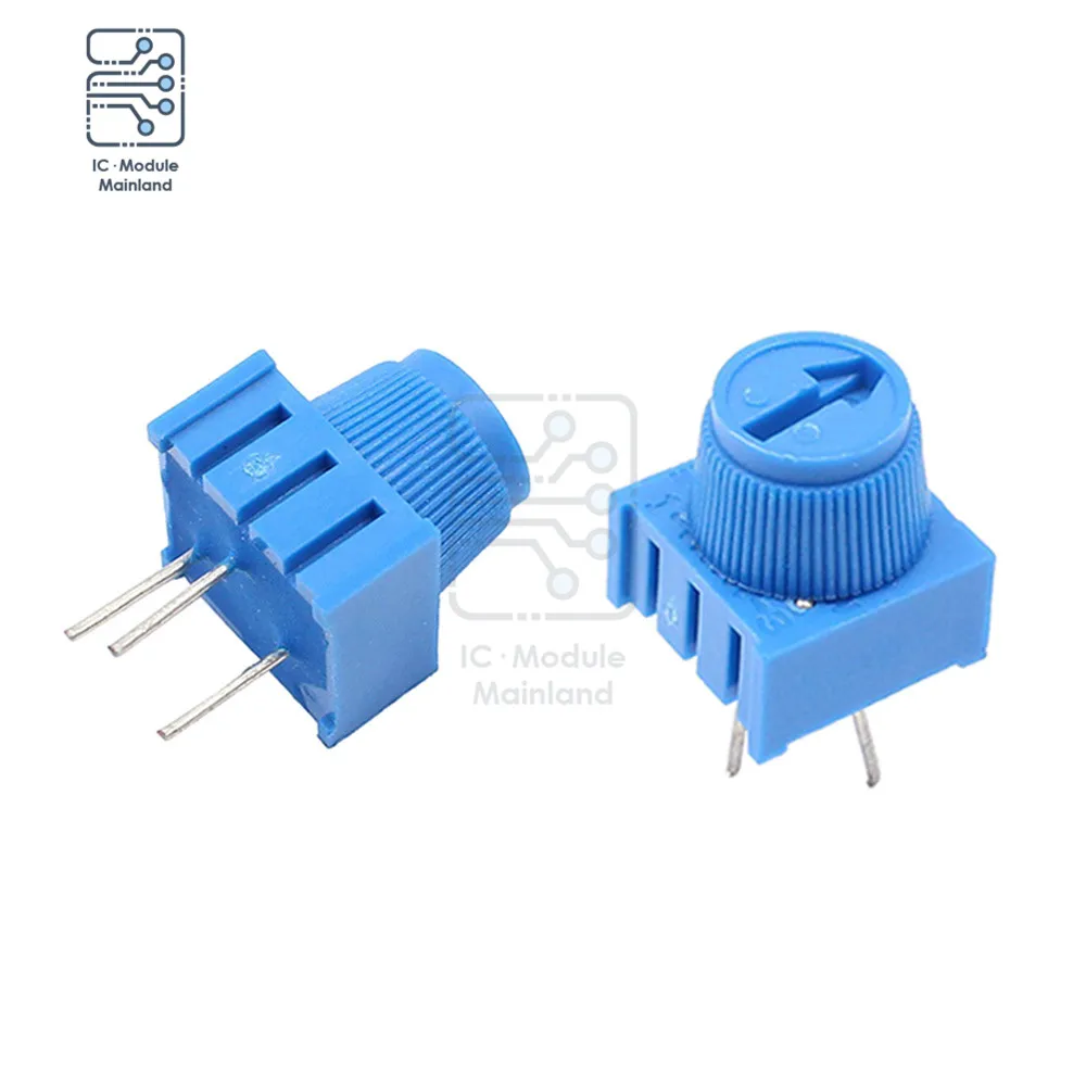 3386P-1-103 Tông Đơ Cắt Chiết Áp 10K Ohm Có Núm 3Pin Độ Chính Xác Cao Thẳng Đứng Có Thể Điều Chỉnh Trimpot Điện Trở