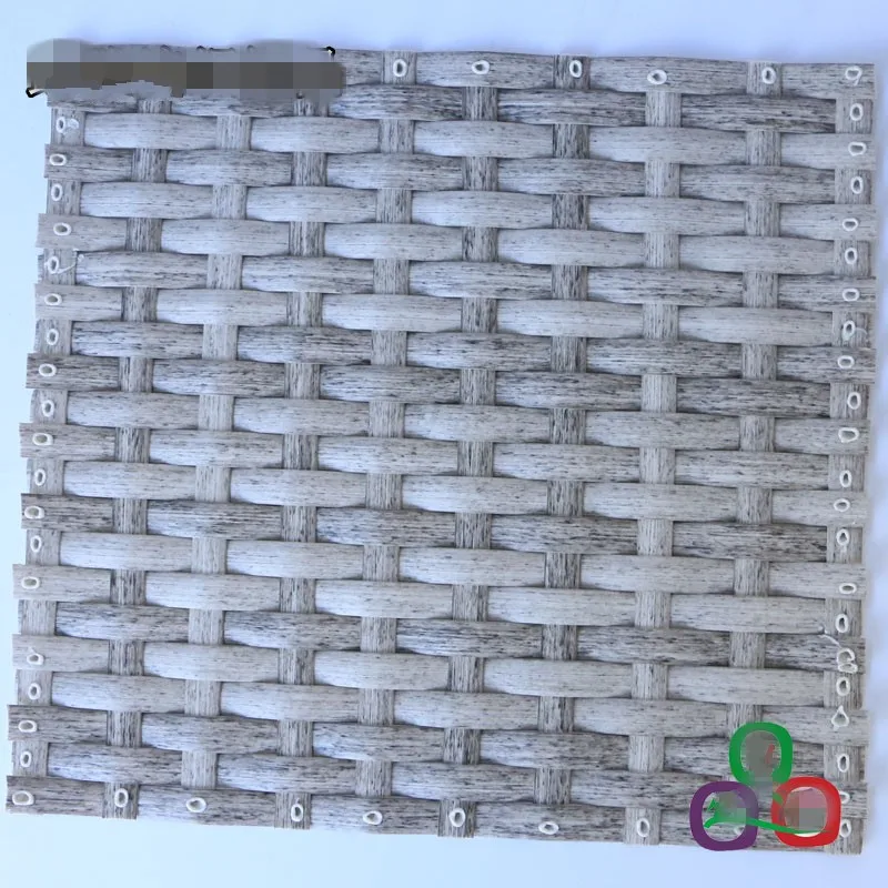 

500G Gray Gradient imitation Flat Synthetic Rattan Weaving Raw Material Plastic PE Rattan For Knit And Repair Chair Table Etc