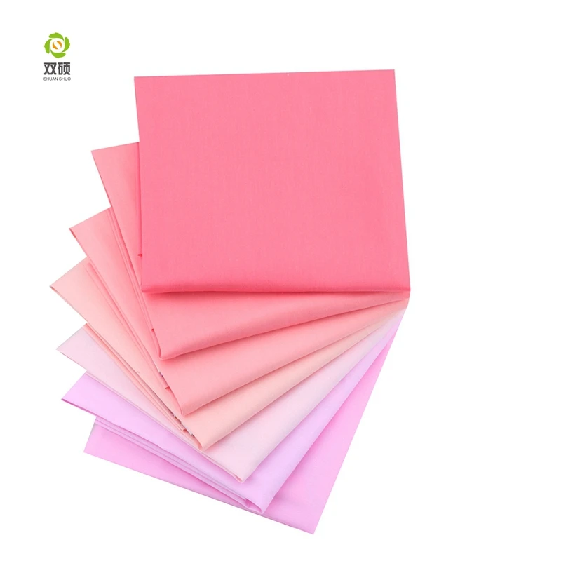 

Shuanshuo 7 Piece Solid Color Cotton Fabric Set for Sewing, Square Blended Fabric Cotton Bundle Sewing Patchwork