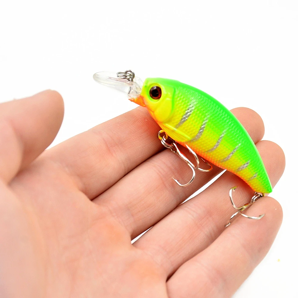 1Pcs Crankbait Fishing Lure Wobblers 8.4g 7.5cm Floating Minnow Artificial Hard Bait 3D Eyes Pesca Bass Pike Fishing Tackle